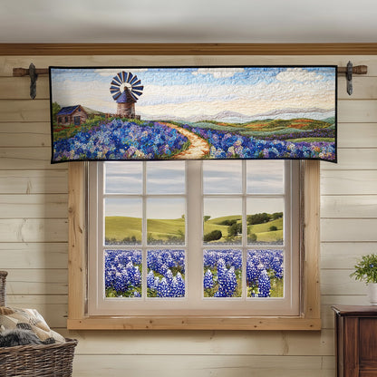 Bluebonnet Bliss Quilted Valance NCU0PT6417