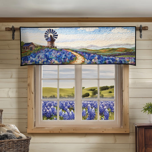 Bluebonnet Bliss Quilted Valance NCU0PT6417
