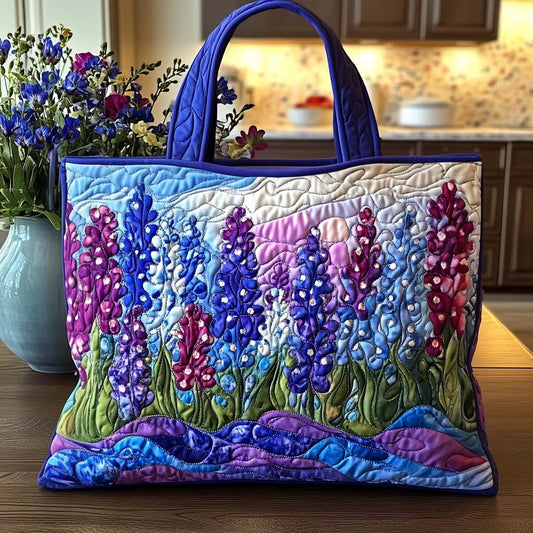 Bluebonnet Bloom Joy Quilted Tote Bag NCU0NT8552