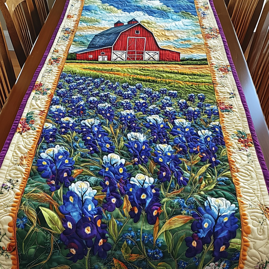 Bluebonnet Bloom Quilted Table Runner NCU0DK7205
