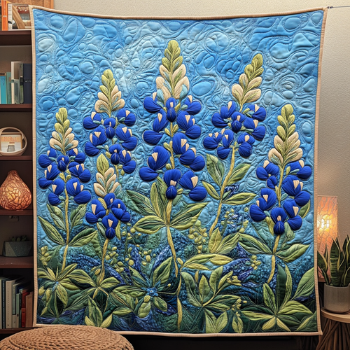 Bluebonnet Dreams Quilted Blanket NCU0DV4761