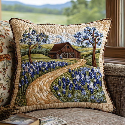 Bluebonnet Garden Quilted Pillow Case NCU0DV4740