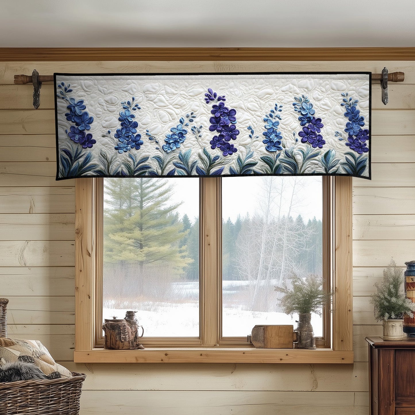 Bluebonnet Glory Quilted Valance NCU0PT6418