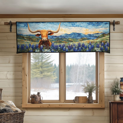 Bluebonnet Herd Quilted Valance NCU0PT6322