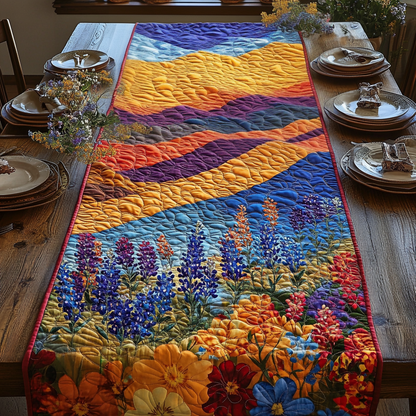 Bluebonnet Meadows Quilted Table Runner NCU0DV4461
