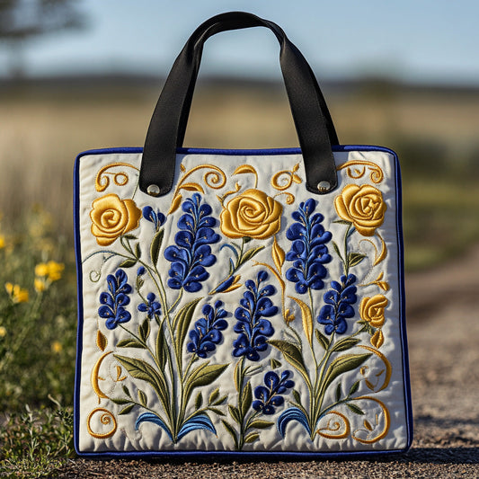 Bluebonnet Song Quilted Tote Bag NCU0DV6930