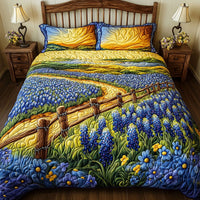 Bluebonnet Trail 3-Piece Quilted Bedding Set NCU0NT5498