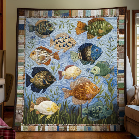 Bluegill Reflections Quilted Blanket NCU0PT6964