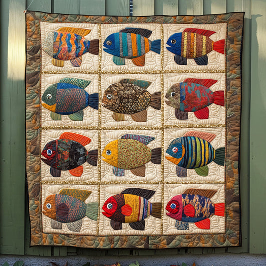 Bluegill Springs Quilted Blanket NCU0PT6965