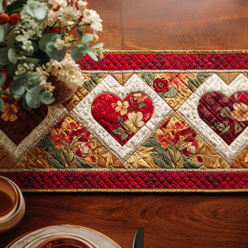 Blush Garden Quilted Table Runner NCU0TD2138