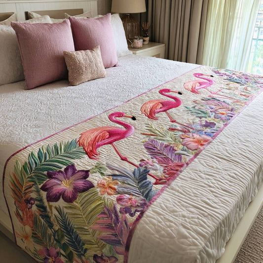 Blush Oasis Quilted Bed Runner NCU0PT8485