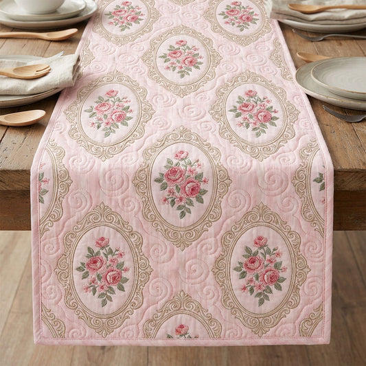 Blush Romance Quilted Table Runner NCU0TV1538