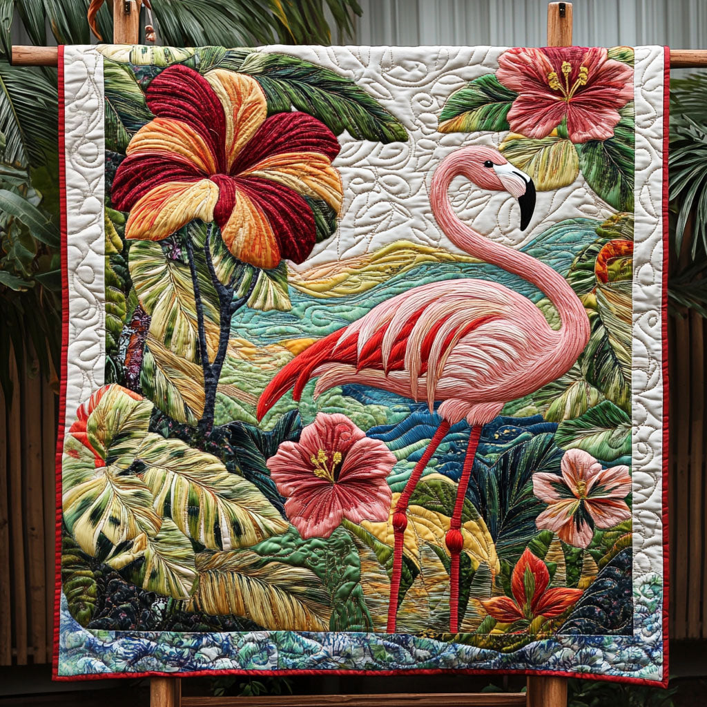 Blushing Feathers Quilted Blanket NCU0PT4583
