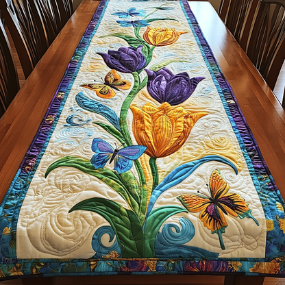 Blushing Petals Quilted Table Runner NCU0DK5725