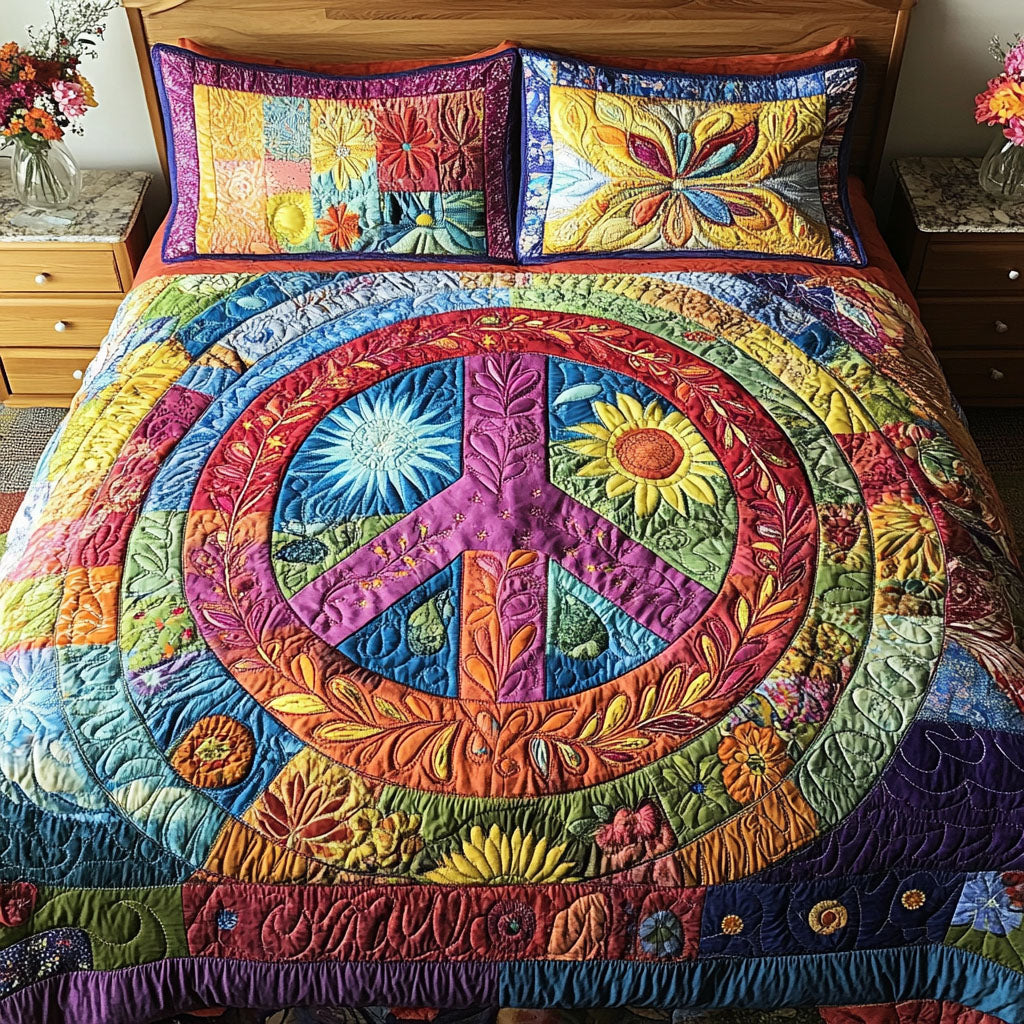 Bohemian Dream 3-Piece Quilted Bedding Set NCU0PT4638