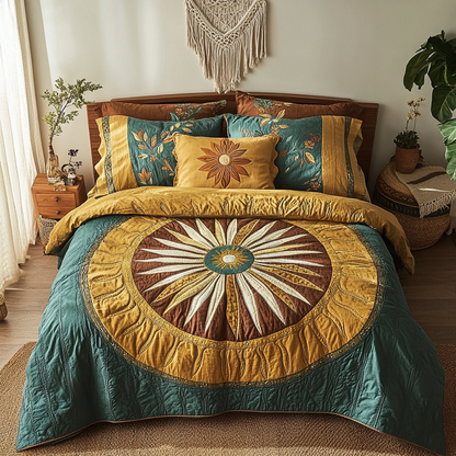 Bohemian Dreamscape 3-Piece Quilted Bedding Set NCU0VL936