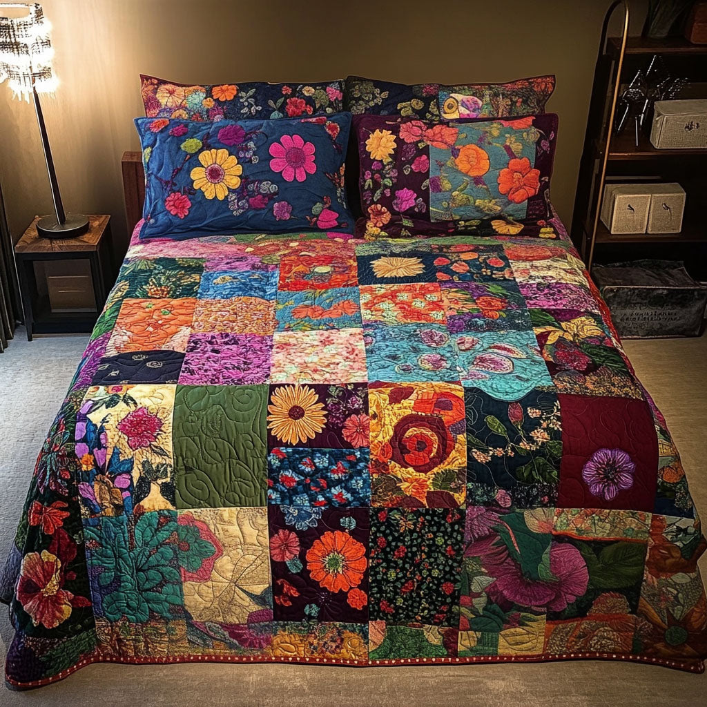 Bohemian Spirit 3-Piece Quilted Bedding Set NCU0PT7024