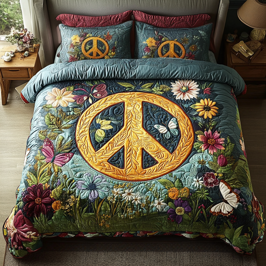Boho Bliss 3-Piece Quilted Bedding Set NCU0VH3090