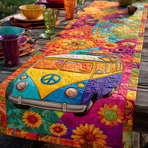 Boho Bloom Quilted Table Runner NCU0DV9182