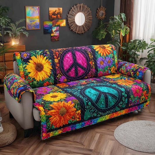 Boho Bloom Vibes Quilted Sofa Cover NCU0XD1258