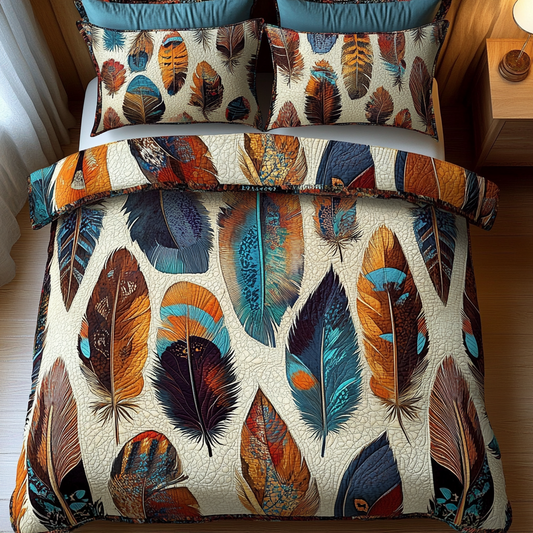 Boho Breeze 3-Piece Quilted Bedding Set NCU0DV4287