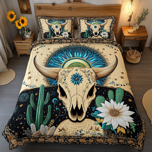 Boho Chic 3-Piece Quilted Bedding Set NCU0VL1613