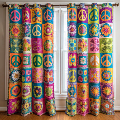 Boho Color Smile Quilted Curtains NCU0TD1501