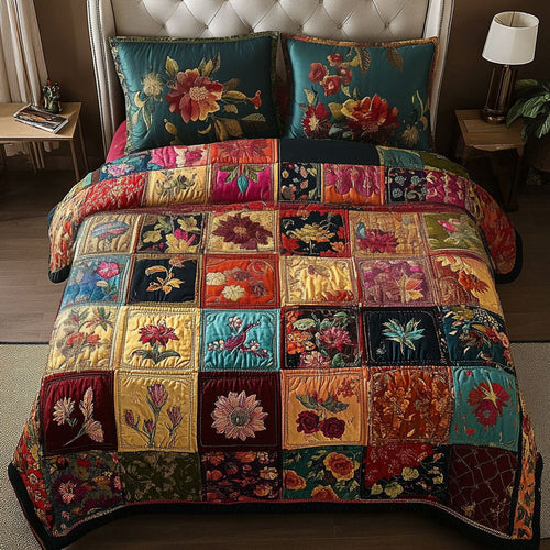 Boho Dream 3-Piece Quilted Bedding Set NCU0PT7026