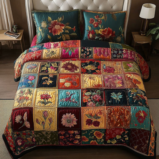 Boho Dream 3-Piece Quilted Bedding Set NCU0PT7026