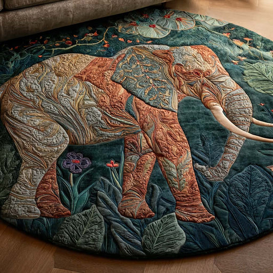 Boho Elephant Round Carpet NCU0NT10721
