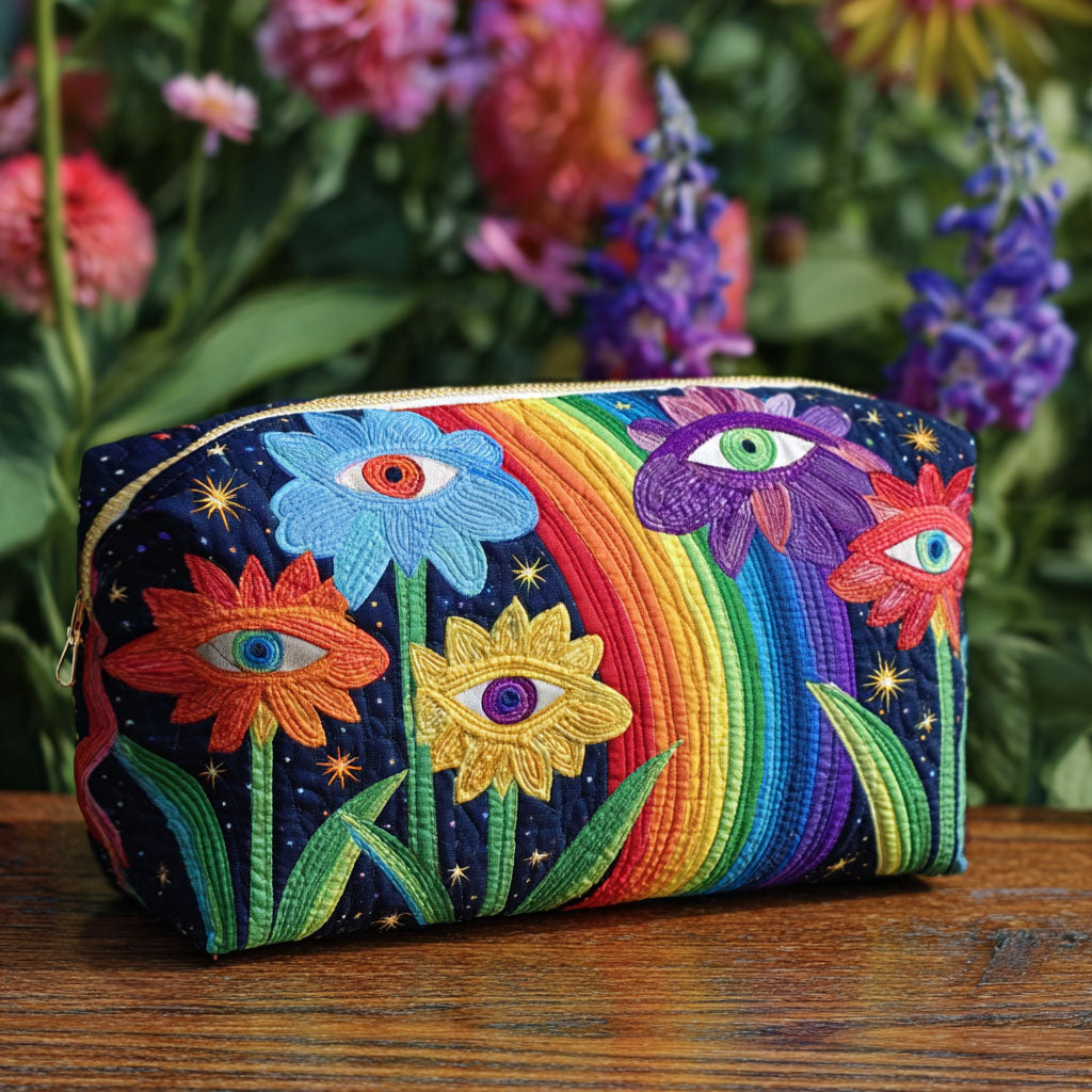 Boho Fungus Quilted Makeup Bag NCU0PT9279