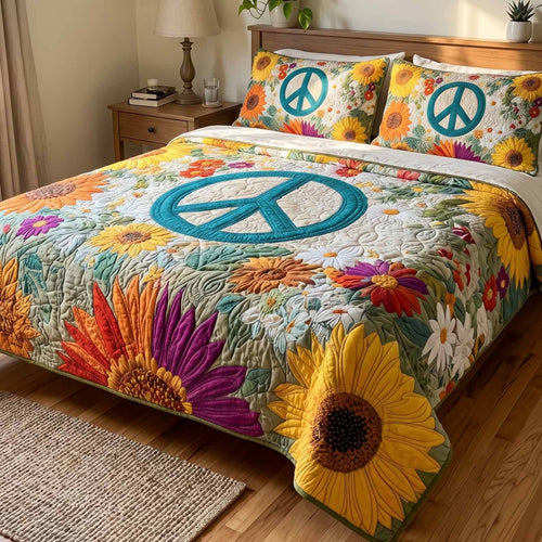 Boho Harmony 3-Piece Quilted Bedding Set NCU0XD2766