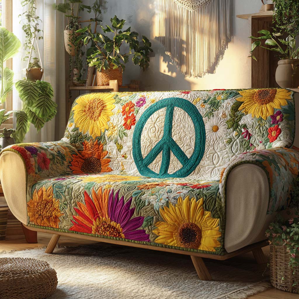 Boho Harmony Quilted Sofa Cover NCU0XD1301