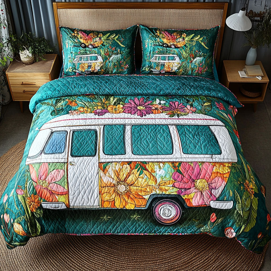 Boho Journey 3-Piece Quilted Bedding Set NCU0NT5674