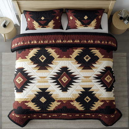 Boho Radiance 3-Piece Quilted Bedding Set NCU0VH2409