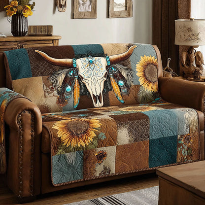 Boho Ranch Quilted Sofa Cover NCU0DK11897
