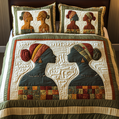 Bold Beauty 3-Piece Quilted Bedding Set NCU0VH2040