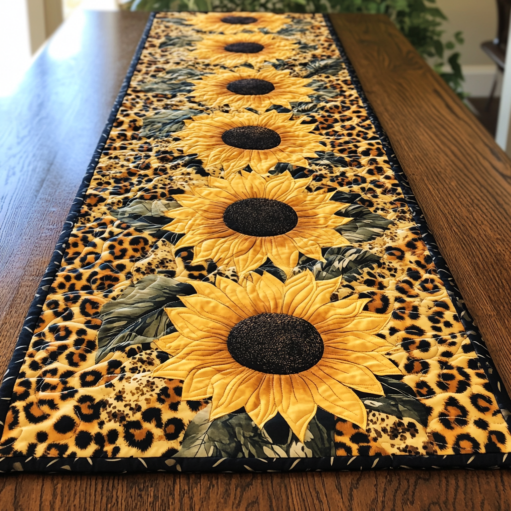 Bold Blossoms Quilted Table Runner NCU0DK6127