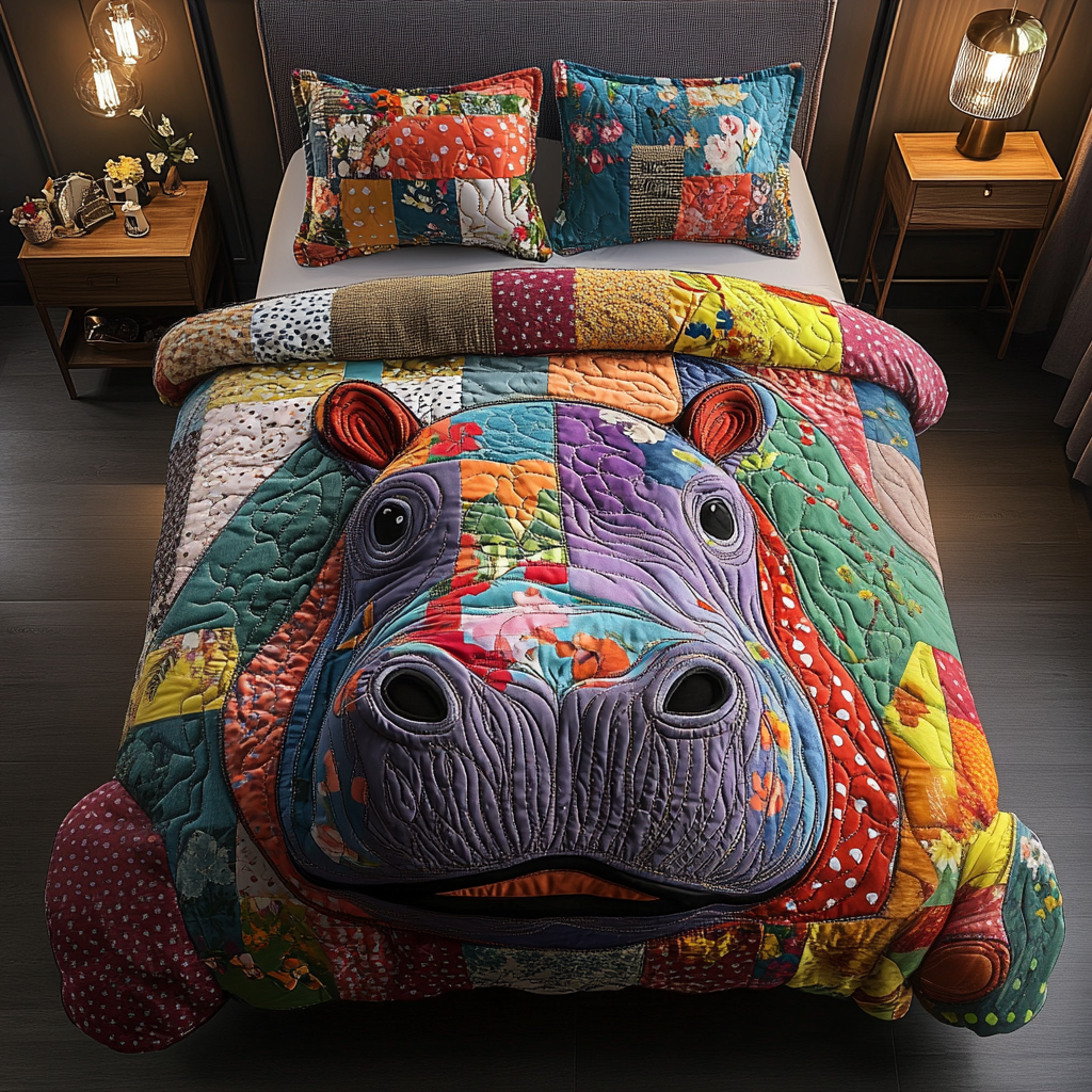 Bold Buddy 3-Piece Quilted Bedding Set NCU0VH5409
