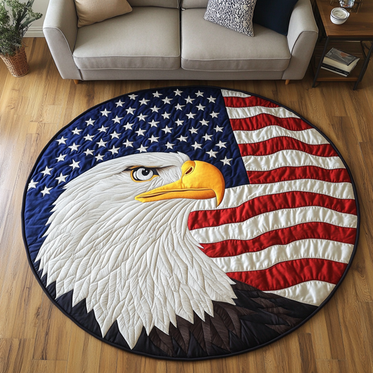 Bold Eagle Quilted Round Mat NCU0DK8679