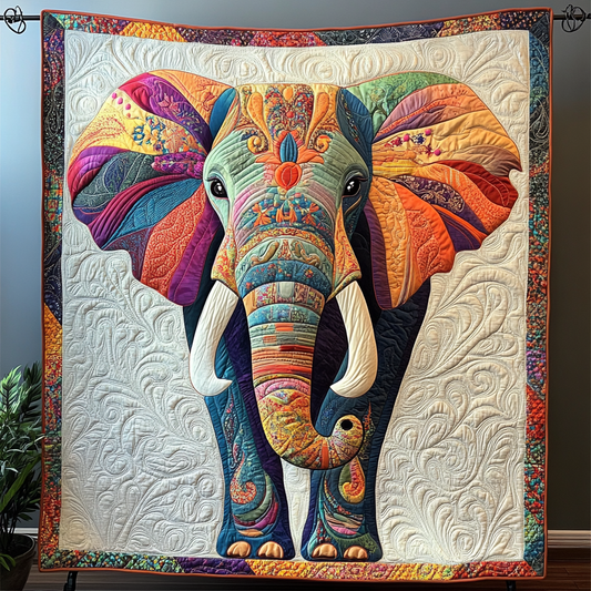Bold Elephant Quilted Blanket NCU0DK9586
