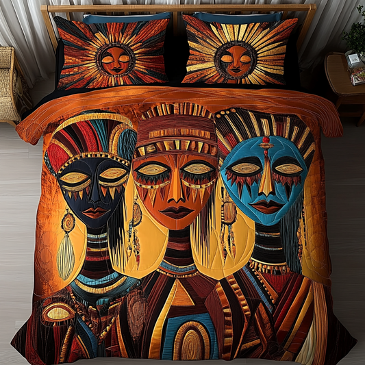 Bold Heritage 3-Piece Quilted Bedding Set NCU0VH5487