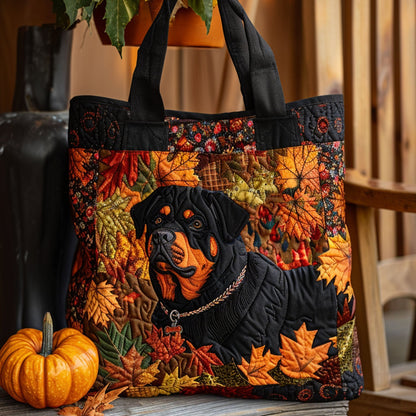 Bold Rottweiler Quilted Tote Bag NCU0PT8971