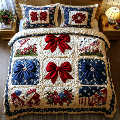 Bold Sparkle 3-Piece Quilted Bedding Set NCU0DK8470