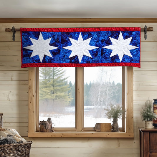 Bold Stars Quilted Valance NCU0NT6658