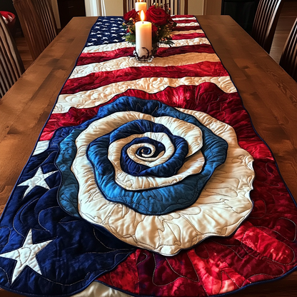 Bold Stripes Quilted Table Runner NCU0VH5393