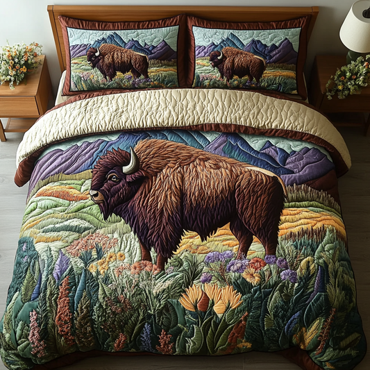 Bold Wilderness 3-Piece Quilted Bedding Set NCU0VH4591
