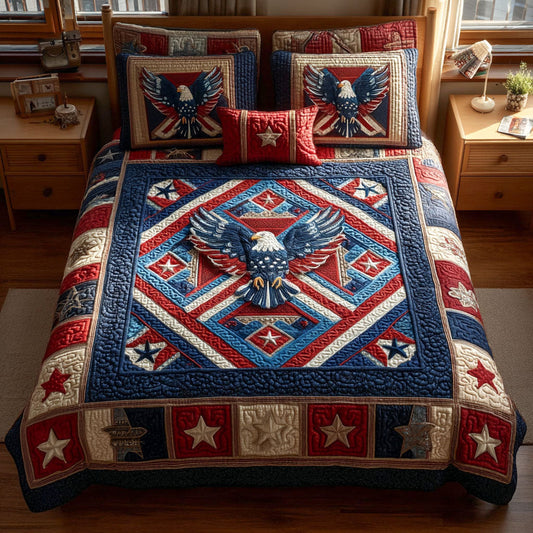 Bold and Brave 3-Piece Quilted Bedding Set NCU0PT8825