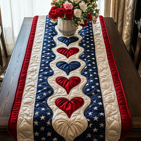 Boldhearted Glory Quilted Table Runner NCU0NT7418