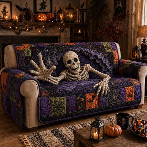 Bone Breakout Quilted Sofa Cover NCU0DV9788